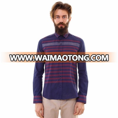 100% Cotton Long Sleeve Shirt Men Slim Fit Casual Shirts